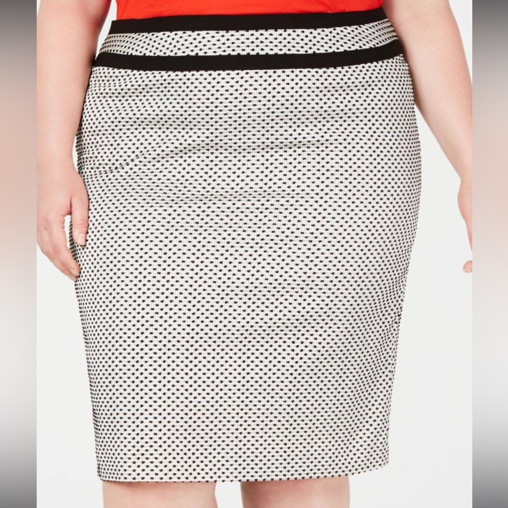 Calvin Klein Women's Piped Pencil Skirt Gray